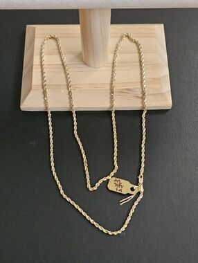 14k Gold Necklace 24 Inch